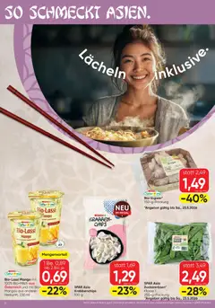 Spar - Flugblatt ab 21.05.2026 gültig | Seite: 6 | Produkte: Zucker, Mango, Erbsen, Regal