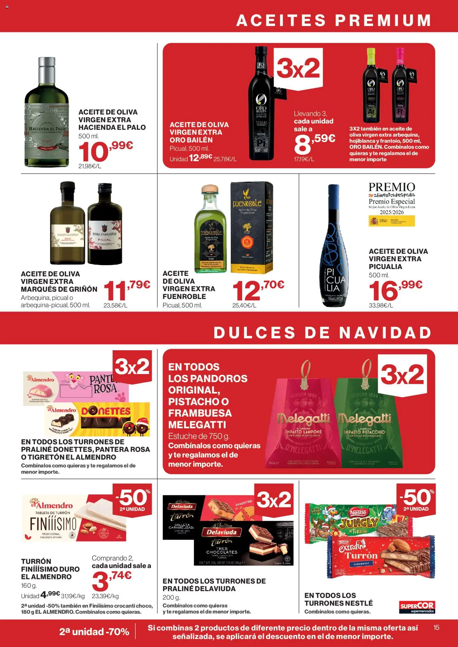 Supercor folleto │ válido desde el 28/10/2026 | Página: 15 | Productos: Té, Aceite de oliva, Dulces, Alimentos