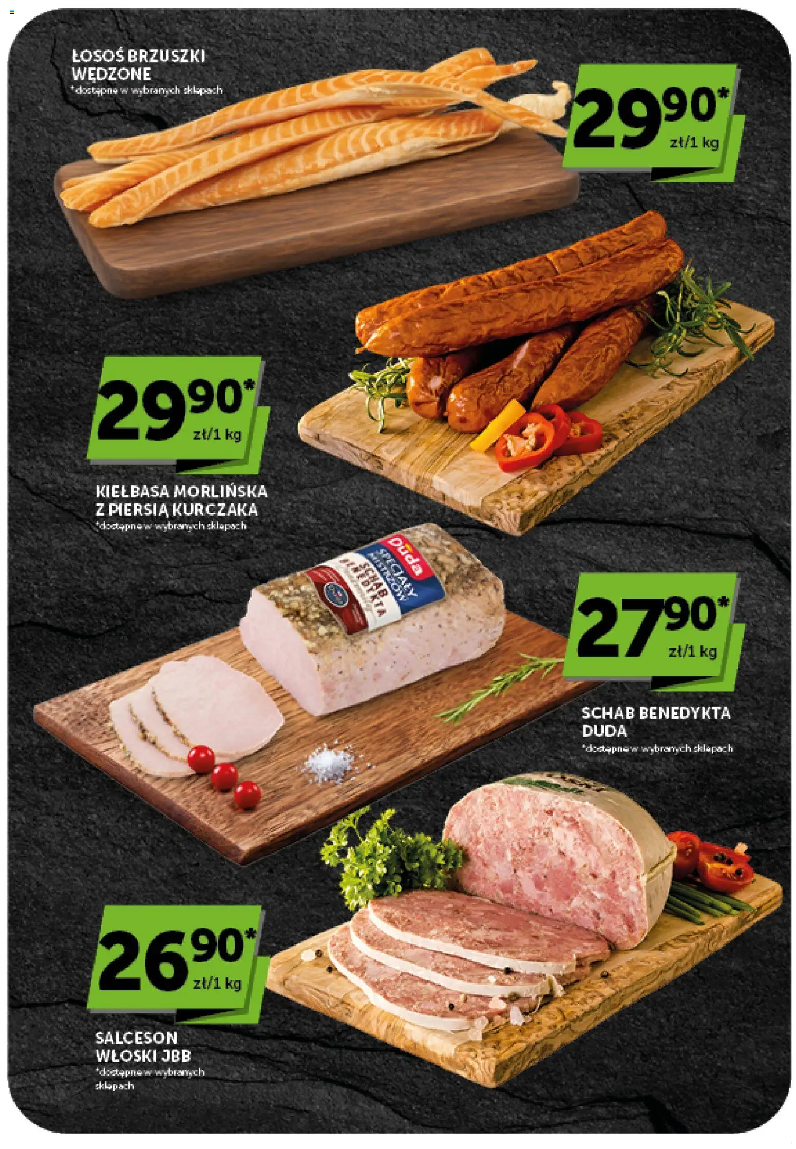 ABC gazetka od 23.07.2026 | Strona: 12 | Produkty: Kiełbasa, Schab, Łosoś