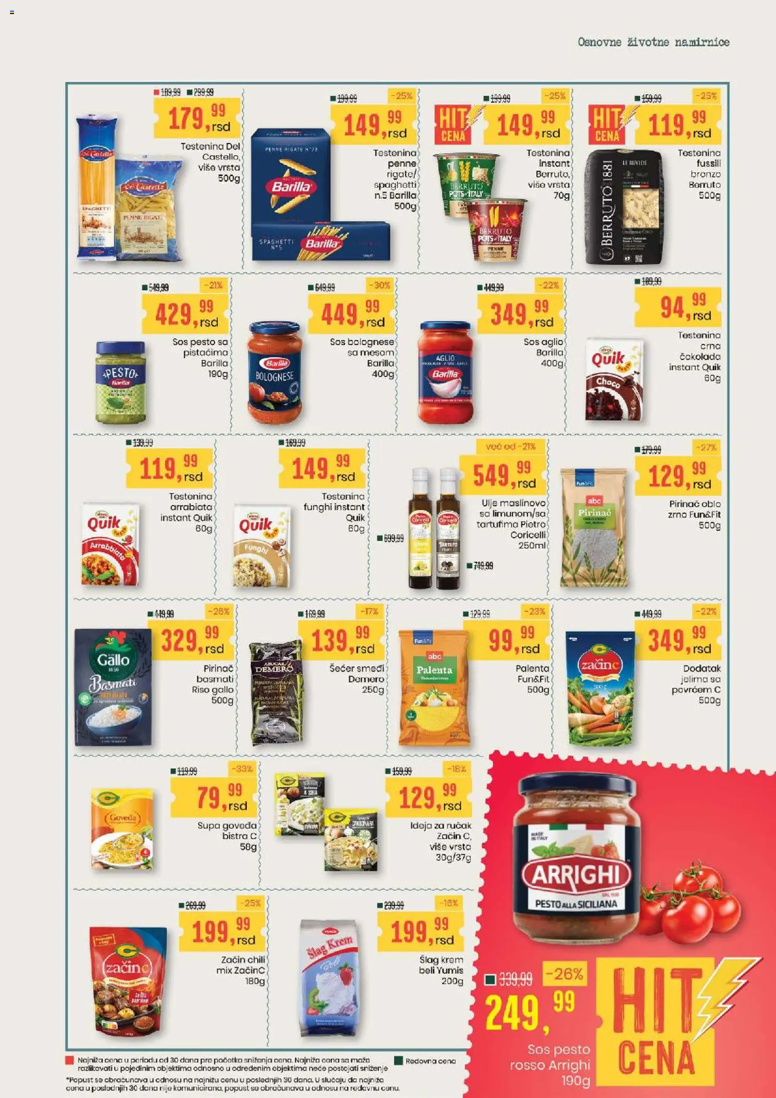 Aroma Market katalog - važi od 06.08.2026 | Strana: 9 | Proizvode: Testenina, Palenta, Šlag krem, Ulje