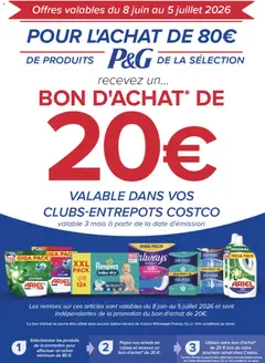 Costco - Prévisualisation de Costco Sélection de produits Procter & Gamble valide à partir de 08.06.2026
