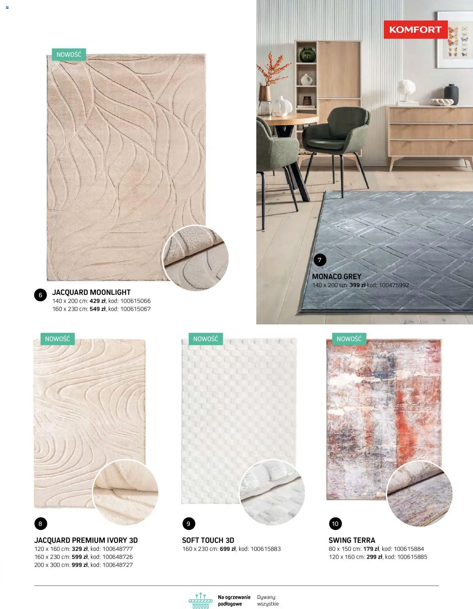 Komfort gazetka - Katalog dywanów od 07.10.2026 | Strona: 83 | Produkty: Dywany
