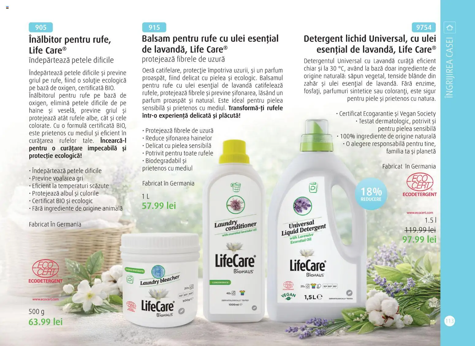 Noul catalog Life Care – valabil de la 01.04.2026 | Pagină: 115 | Produse: Parfum, Balsam, Yorgan, Zahăr