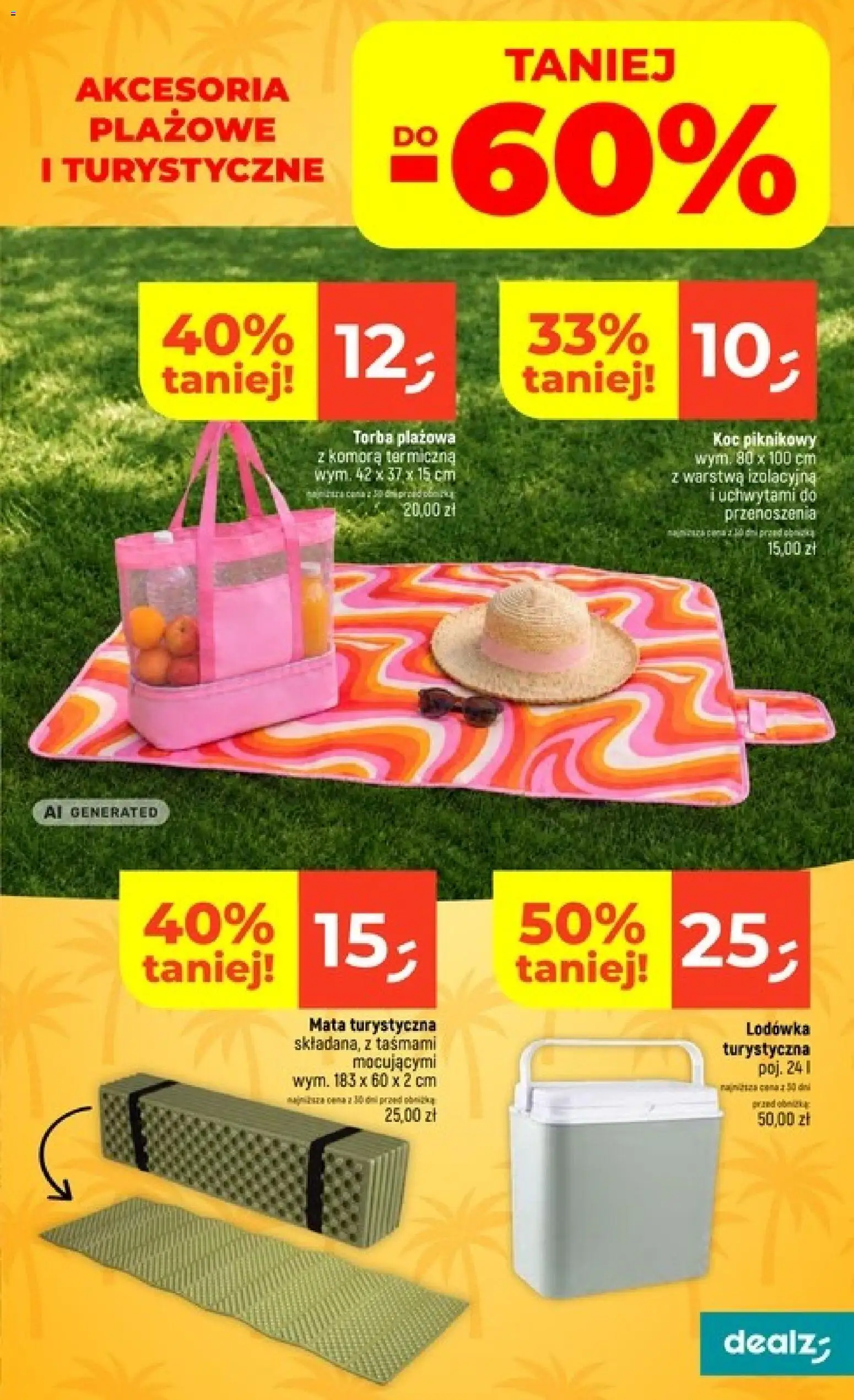 Dealz gazetka od 23.07.2026 | Strona: 35 | Produkty: Torba, Lodówka, Koc