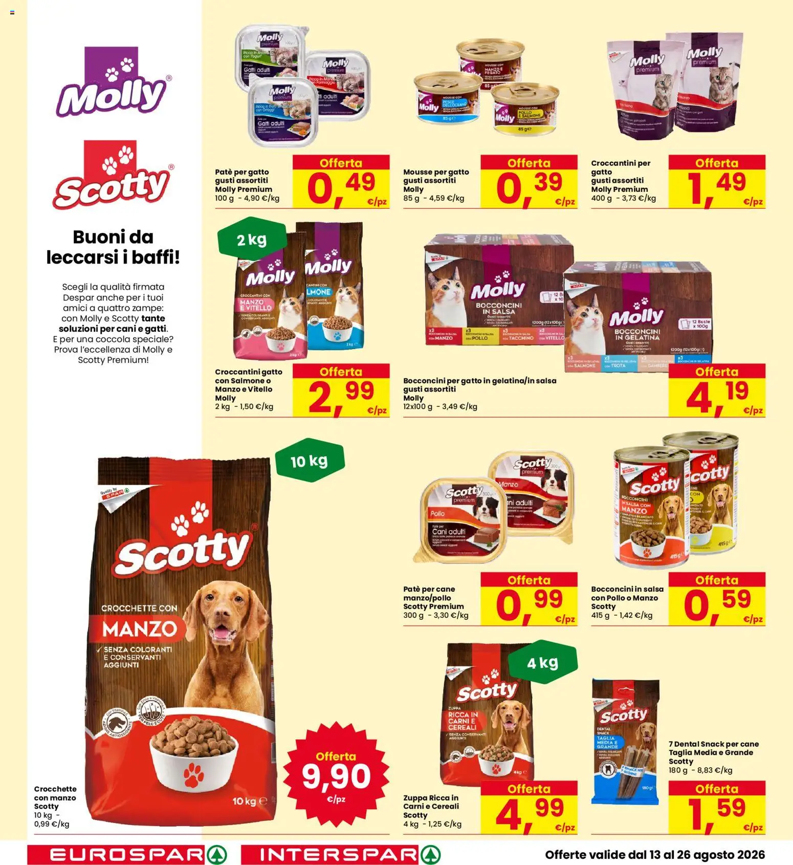 Volantino Interspar del 13/08/2026 | Pagina: 20 | Prodotti: Pollo, Trota, Tacchino, Fegato