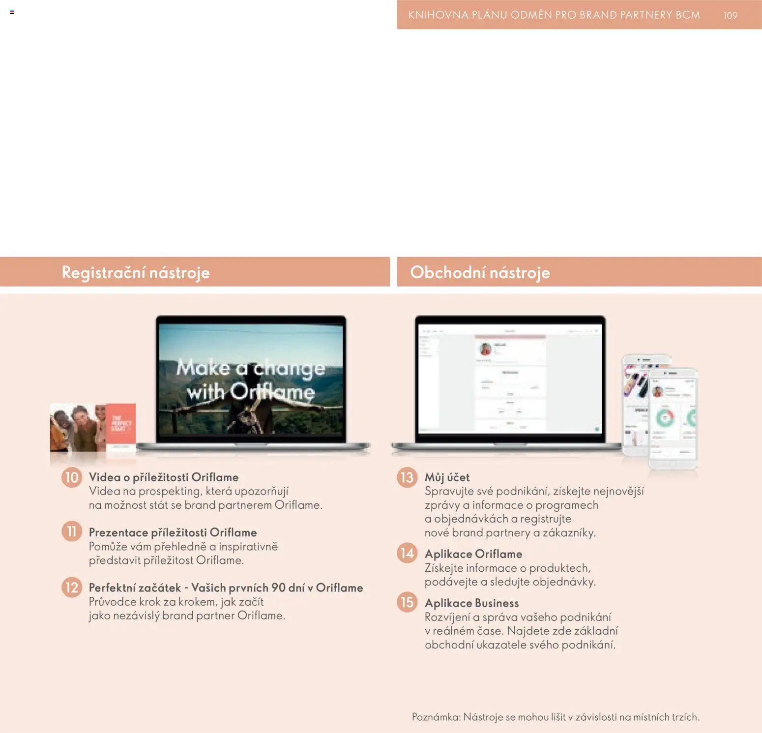 Oriflame katalog Plán odměn pro Brand Partnery od 21.07.2026 | Strana: 109 | Produkty: Knihovna