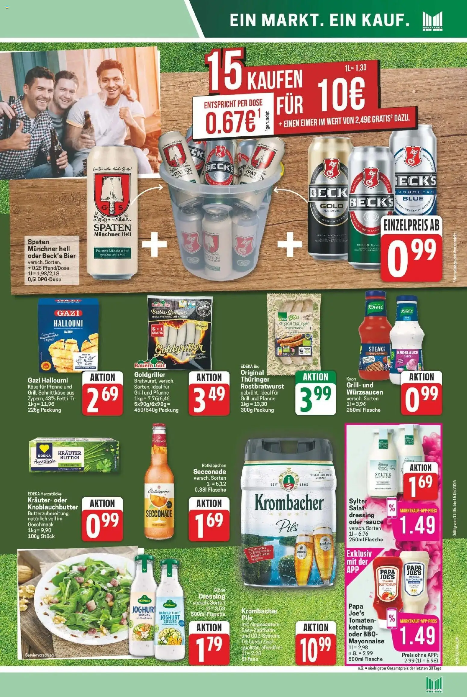 Marktkauf Prospekt Meppen	 – gültig ab 11.05.2026 | Seite: 3 | Produkte: Käse, Joghurt, Pils, Knorr