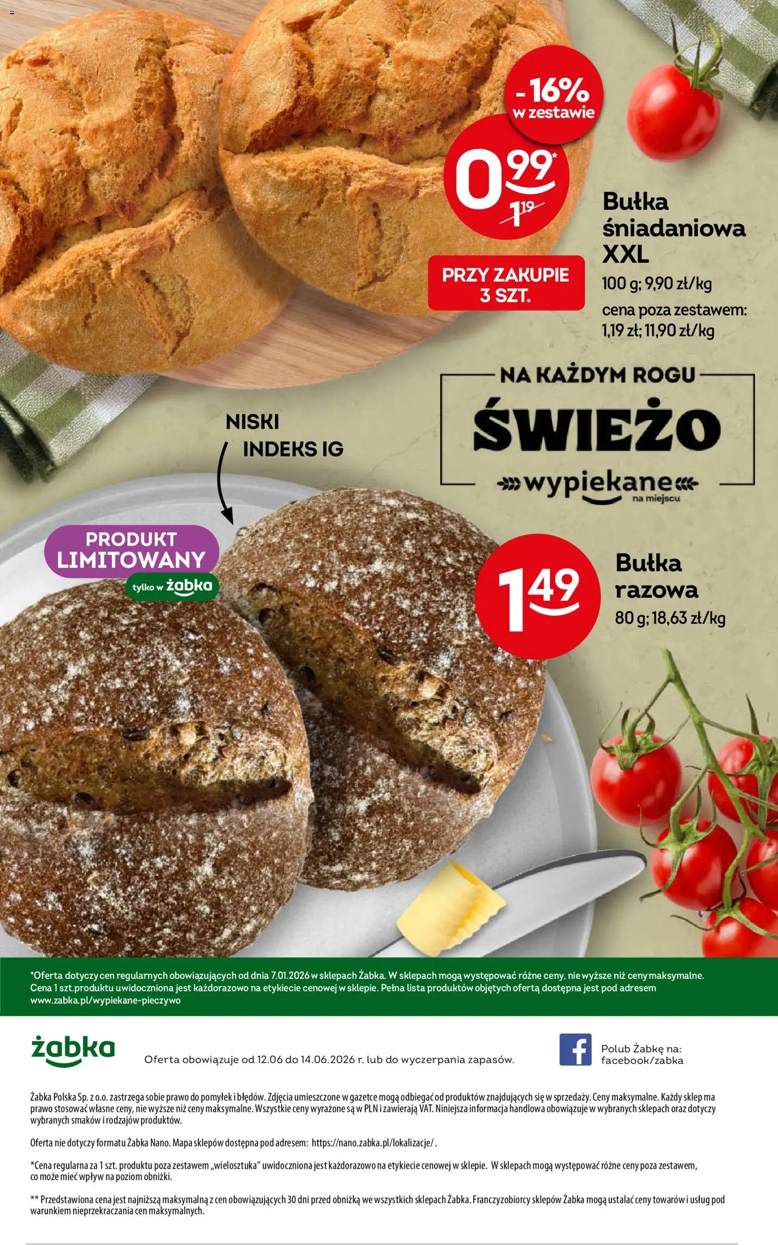 Żabka gazetka - Weekendowe promocje od 12.06.2026 | Strona: 8 | Produkty: Bułka