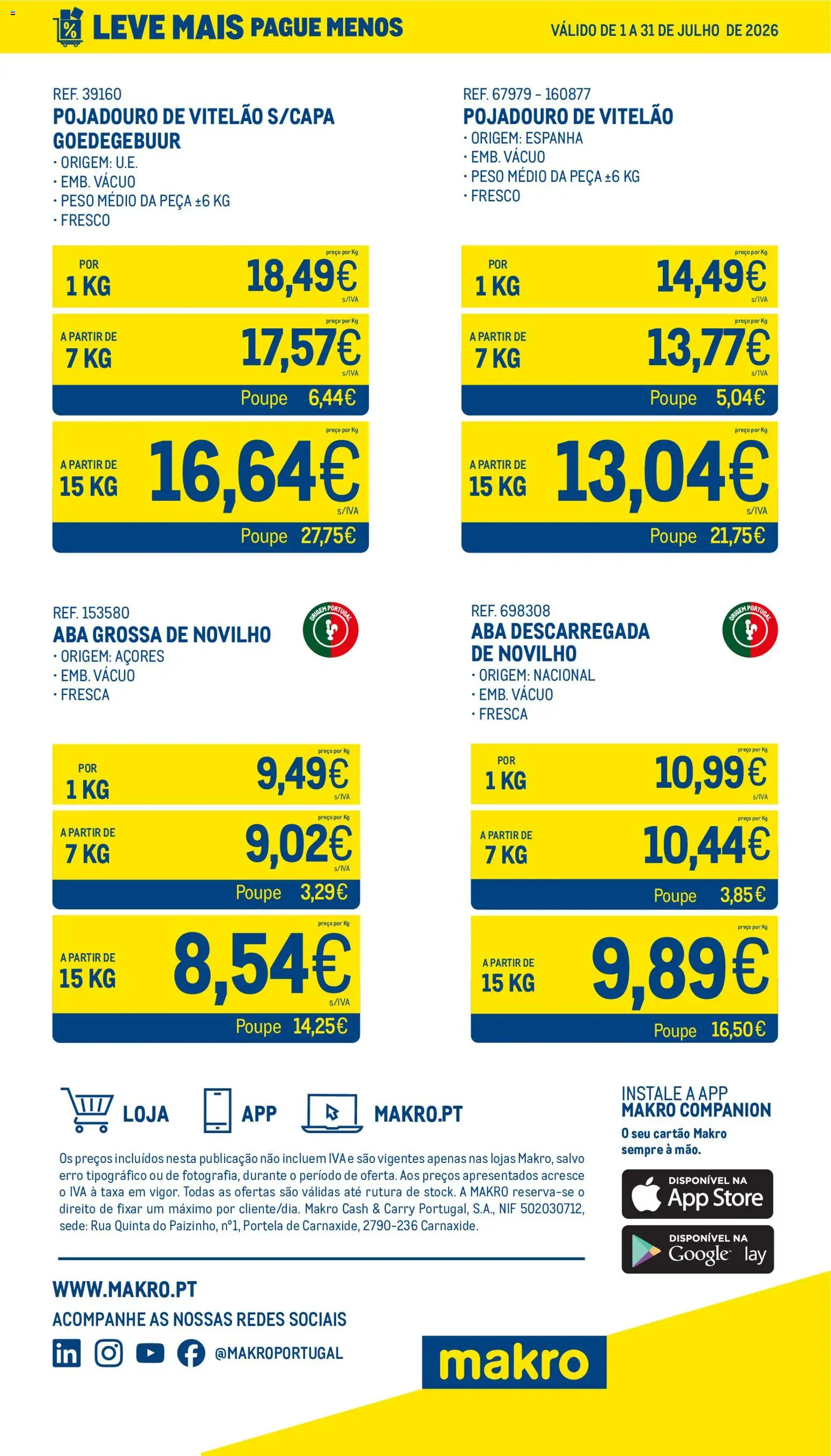 Makro Leve Mais Pague Menos - Carne Fresca │ válido de 01/07/2026 | Página: 7