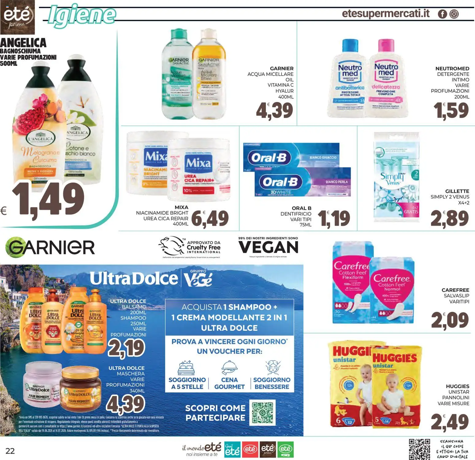 Volantino Eté del 03/07/2026 | Pagina: 22 | Prodotti: Balsamo, Crema, Detergente, Tè