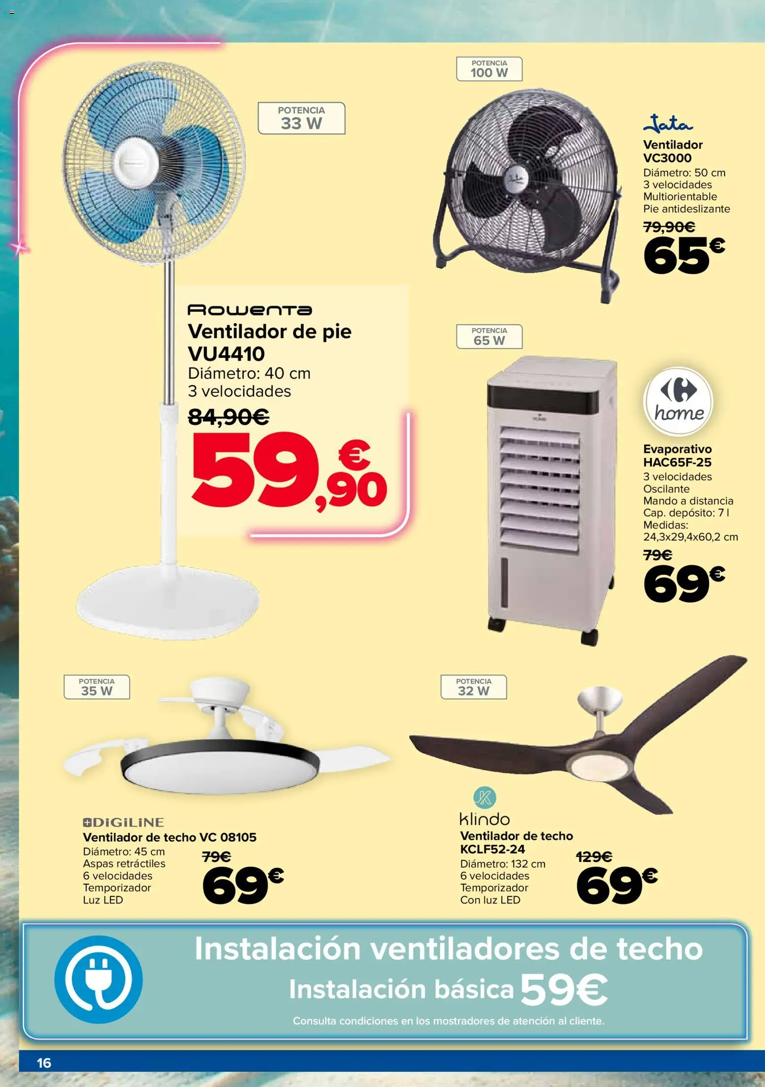 Carrefour Electroverano │ válido desde el 14/07/2026 | Página: 16 | Productos: Ventilador, Ventilador de pie