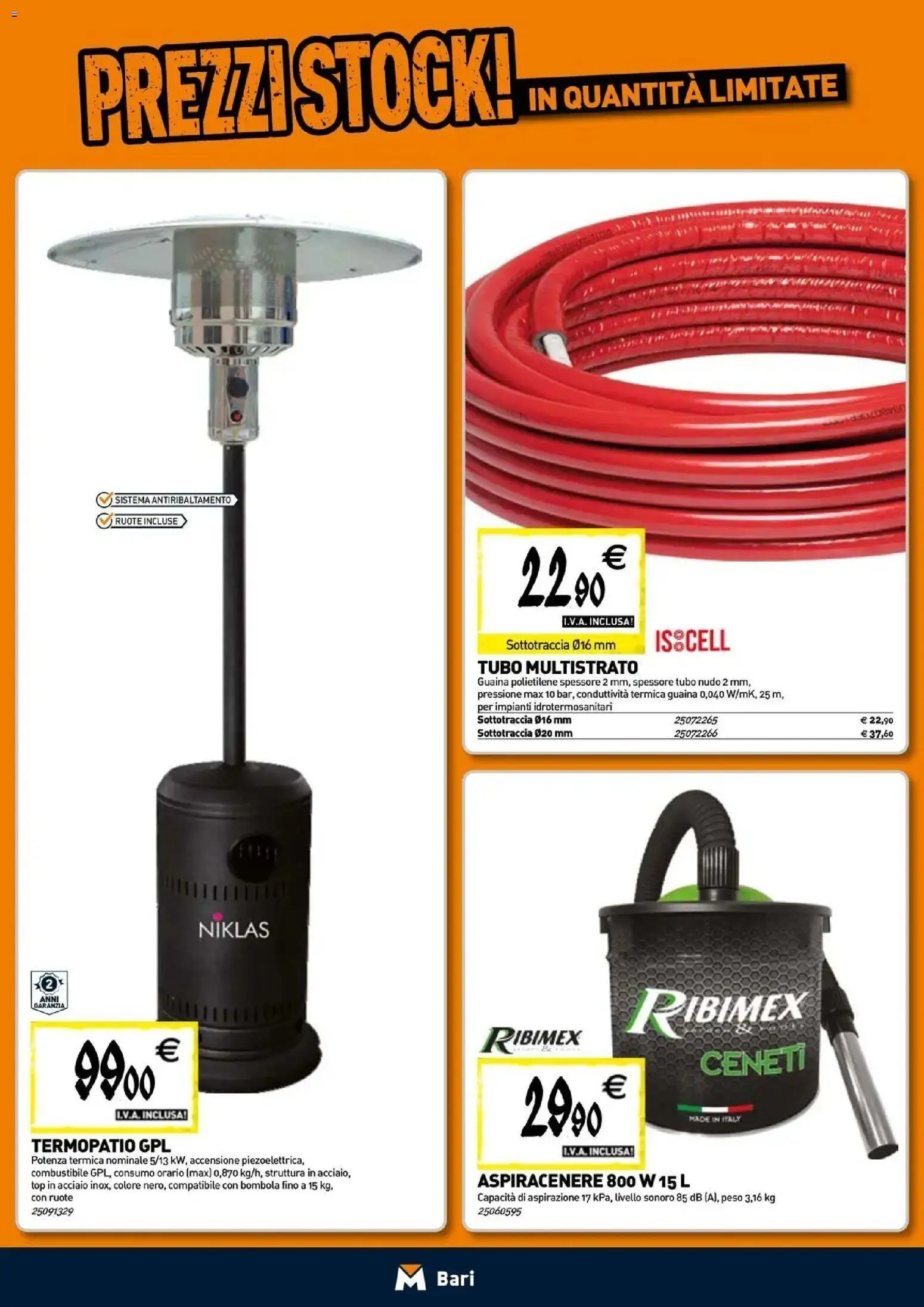Nuovo TECNOMAT catalogo Bari dal 24/09/2026 > offerte anteprima 🛍️ | Pagina: 9 | Prodotti: Top, Tubo, Aspiracenere