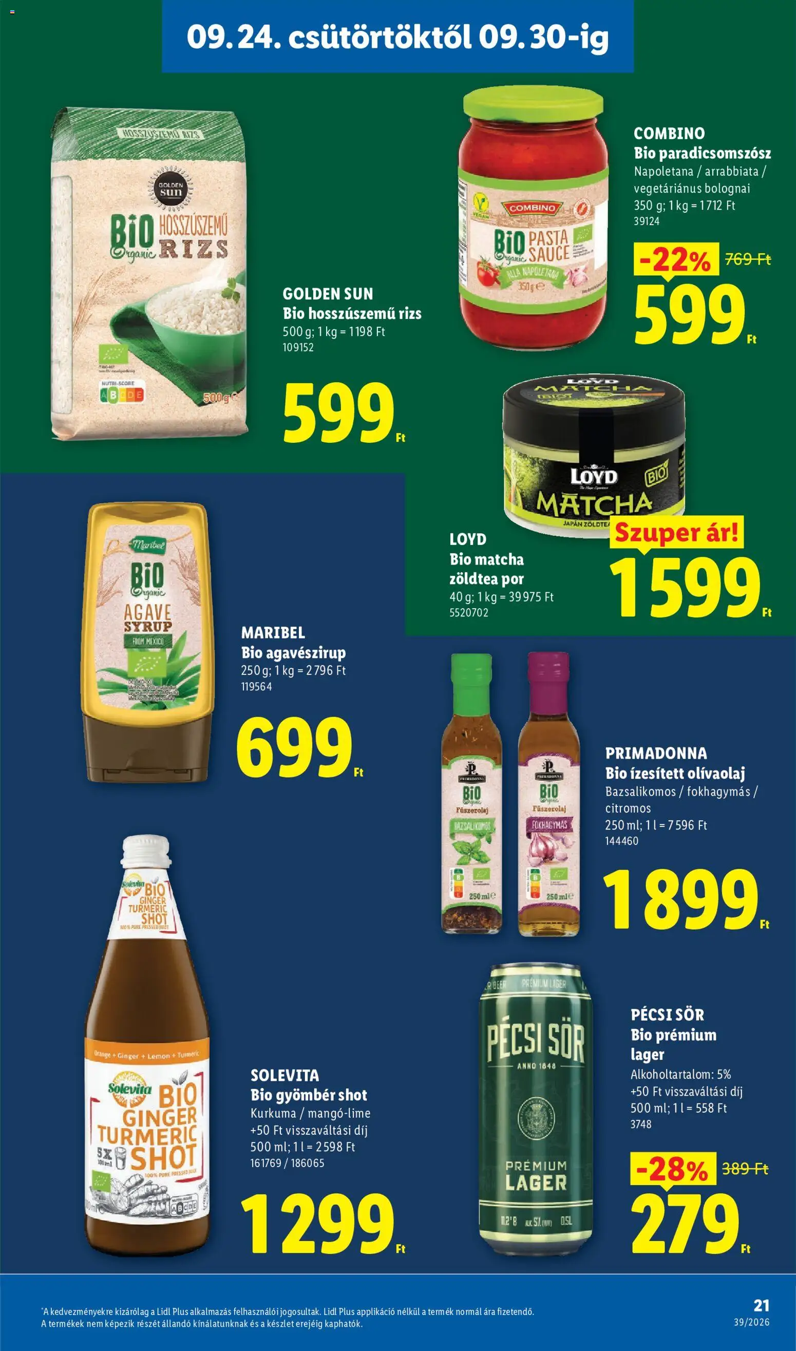 Lidl akciós ujság - amely érvényes a következő dátumtól: 2026.09.24. | Oldal: 21