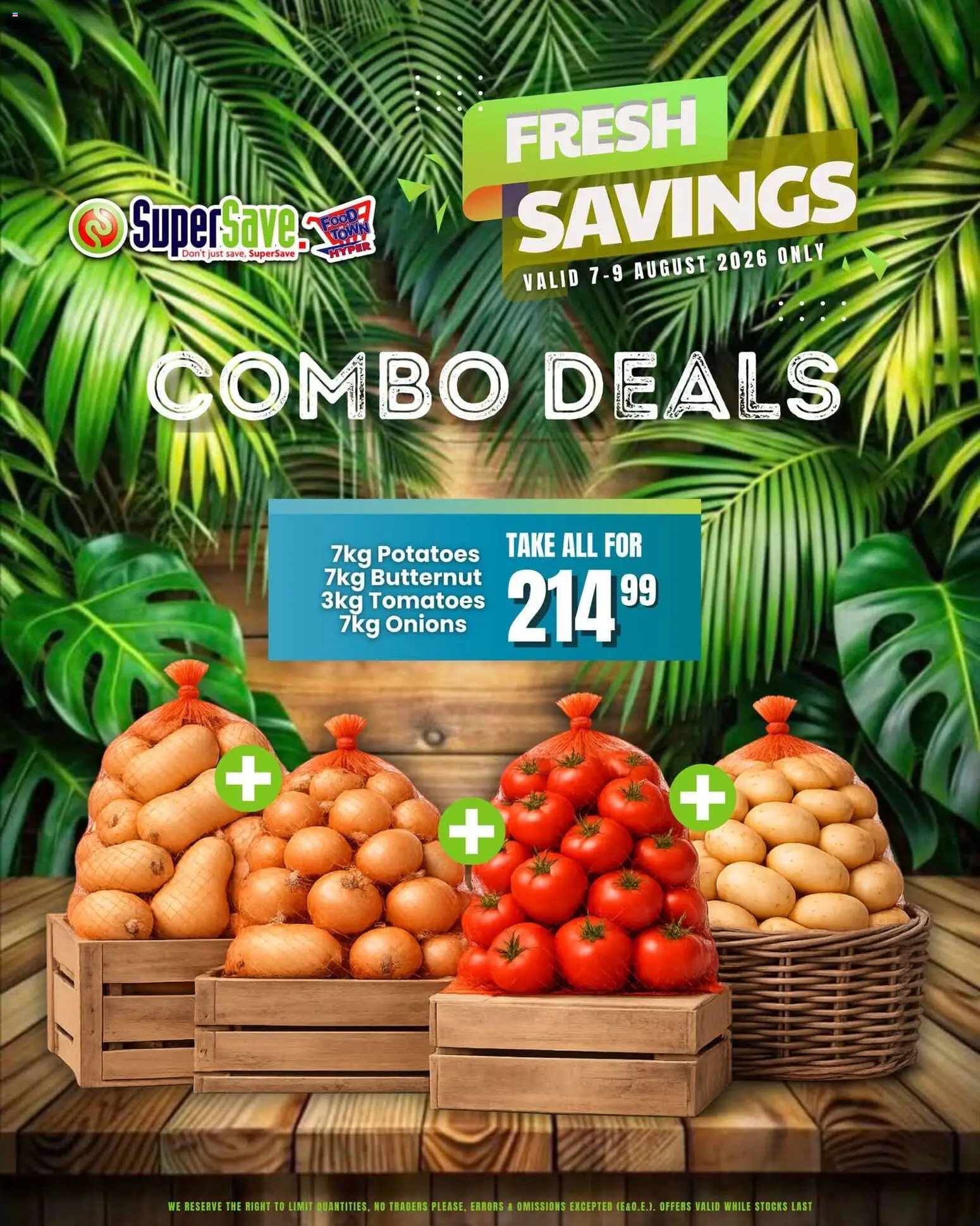 New Super Save catalogue – valid from 07/08/2026 | Page: 1 | Products: Tomatoes, Potatoes, Onions