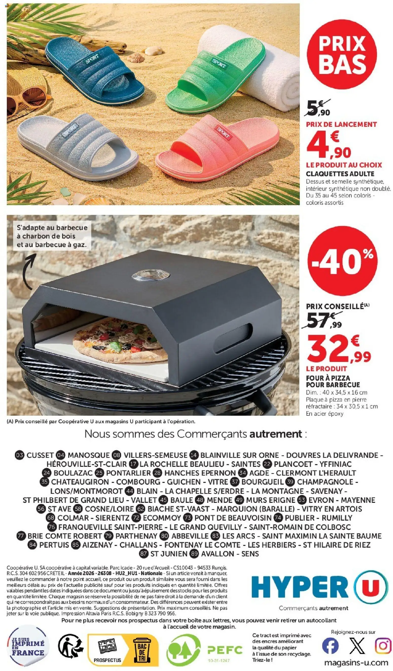 {H1} | Page: 56 | Produits: Arcs, Four, Four à pizza, Pizza