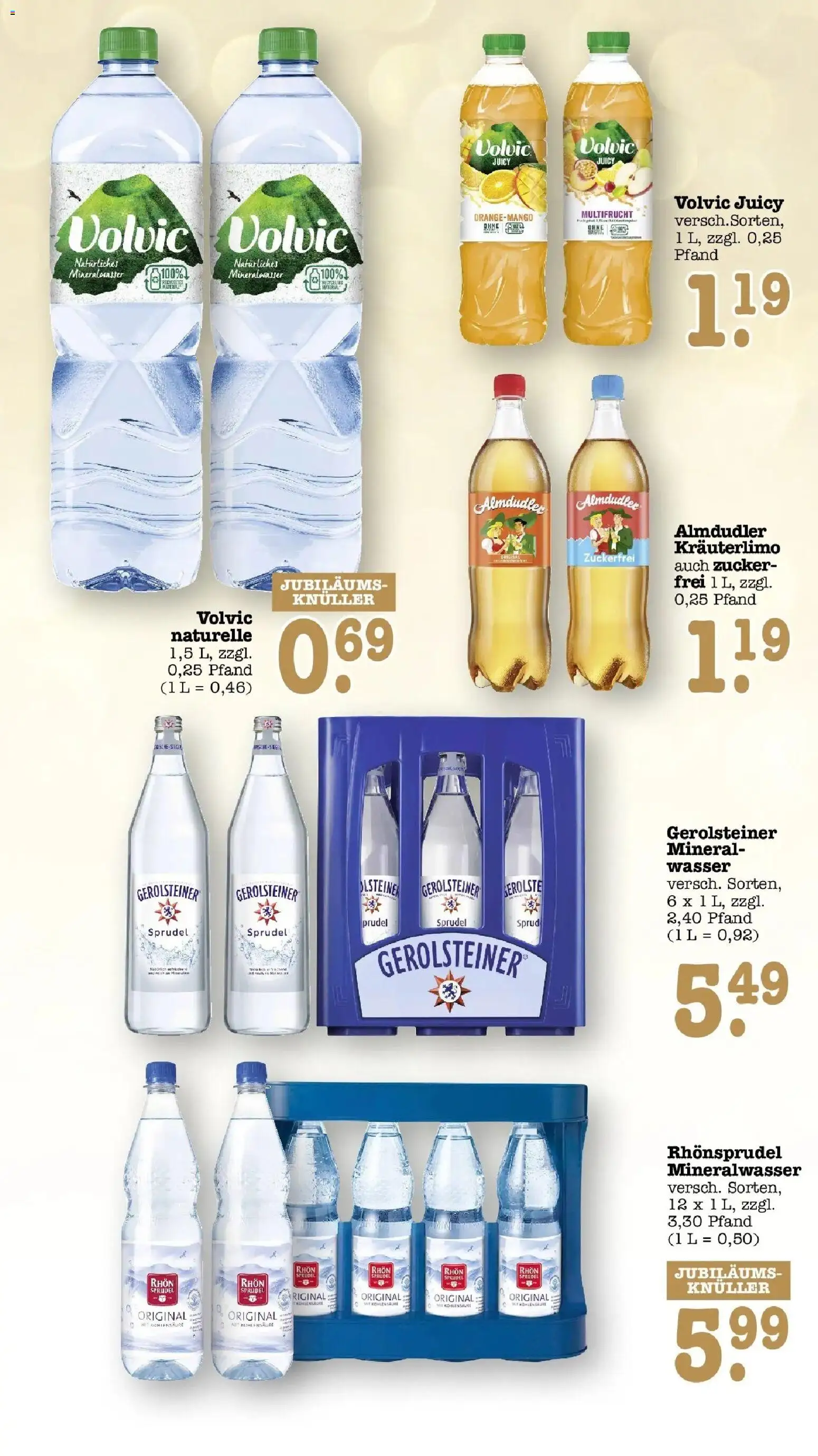 E center Prospekt Frankfurt-Sachsenhausen (ab 14.09.2026) zum Blättern | Seite: 48 | Produkte: Mineralwasser, Rhonsprudel, Volvic, Gerolsteiner