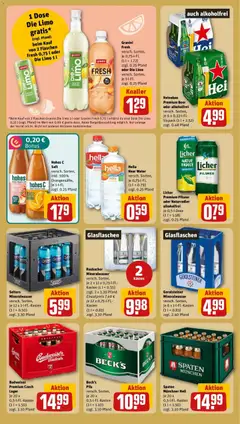 Rewe Prospekt Mainz/Weisenau ab 21.09.2026 gültig | Seite: 26 | Produkte: Zitrone, Pfirsich, Budweiser, Gerolsteiner