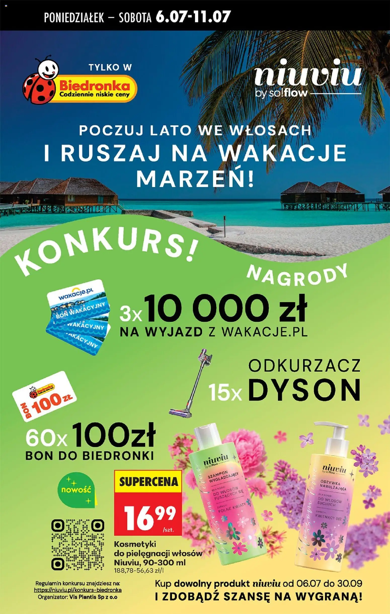 Biedronka gazetka od poniedziałku od 06.07.2026 | Strona: 80 | Produkty: Kosmetyki, Szampon, Odżywka, Odżywka do włosów