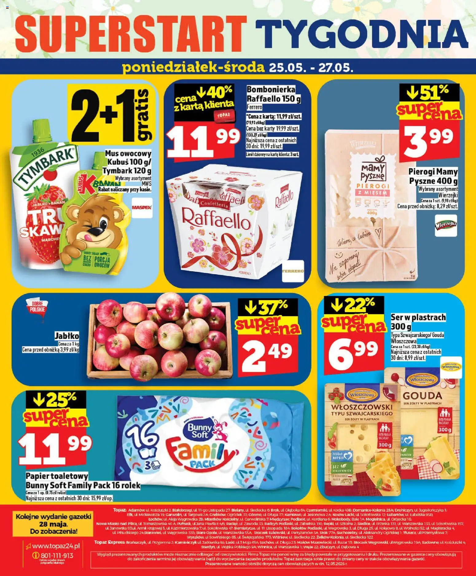 Topaz gazetka od 21.05.2026 | Strona: 48 | Produkty: Ser żółty, Karta, Bombonierka, Ser