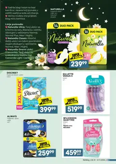 Idea katalog Sve za higijenu doma i ličnu negu - pregled Idea kataloga - važi od 26.10.2026 | Strana: 21 | Proizvode: Gillette, Higijenski ulošci, Miris, Ulošci