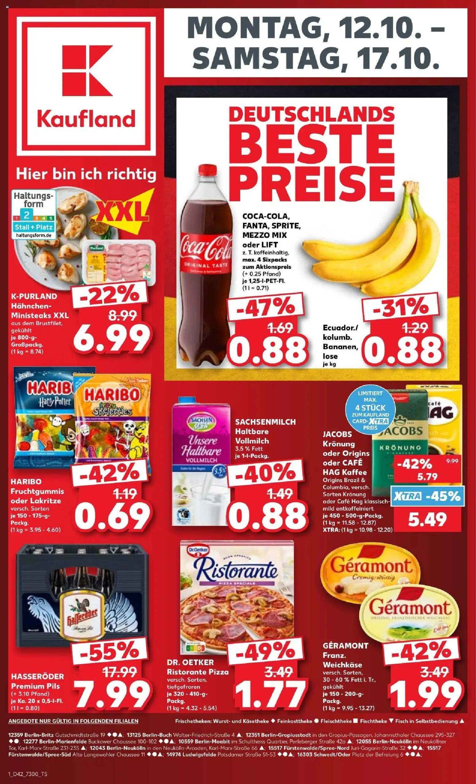 Kaufland Prospekt – gültig ab 12.10.2026 | Seite: 7 | Produkte: Geramont, Hahnchen, Pils, Pizza