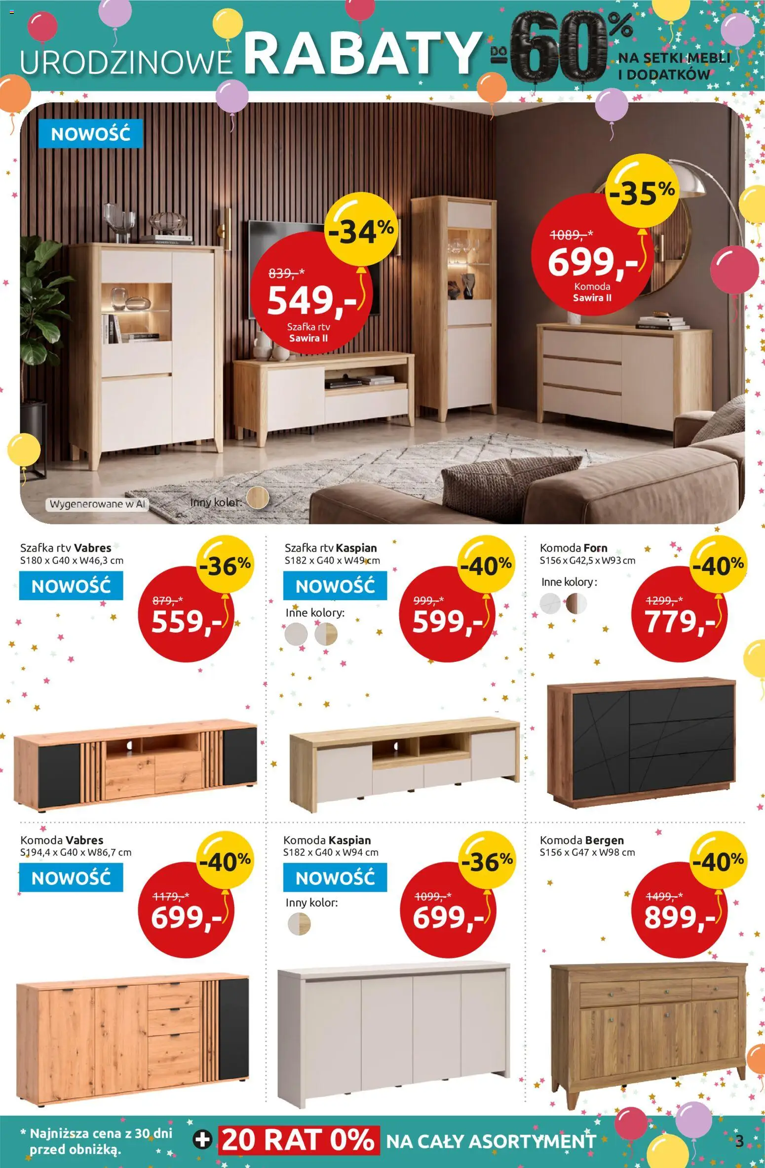 Black Red White promocje od 24.09.2026 | Strona: 3 | Produkty: Komoda, szafka RTV