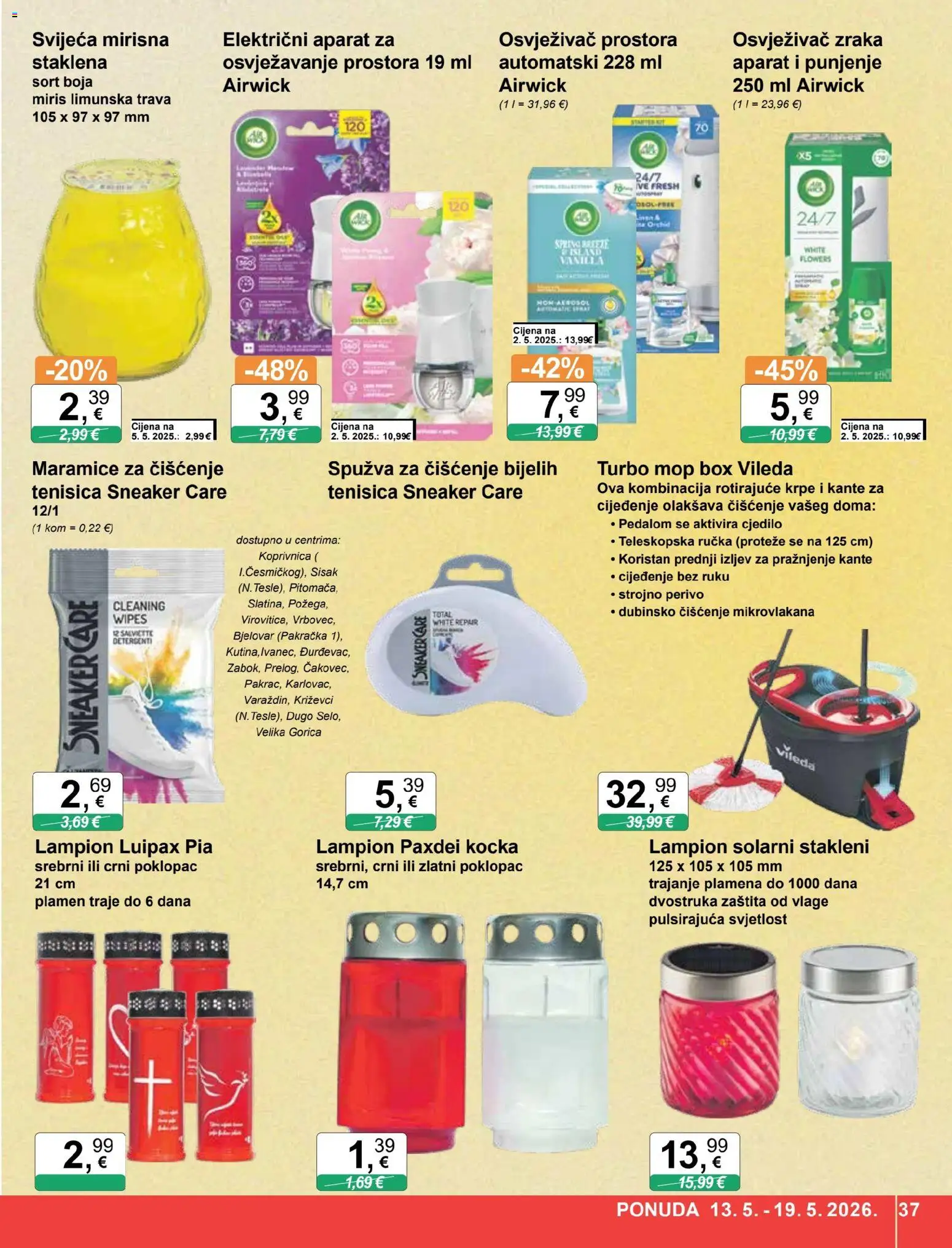 KTC katalog | vrijedi od 13.05.2026 | Stranica: 37 | Proizvodi: Miris, Mop, Lampion, Vileda