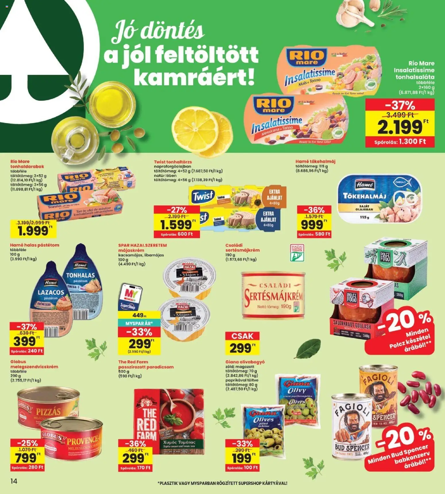Interspar akciós ujság - amely érvényes a következő dátumtól: 2026.09.10. | Oldal: 14