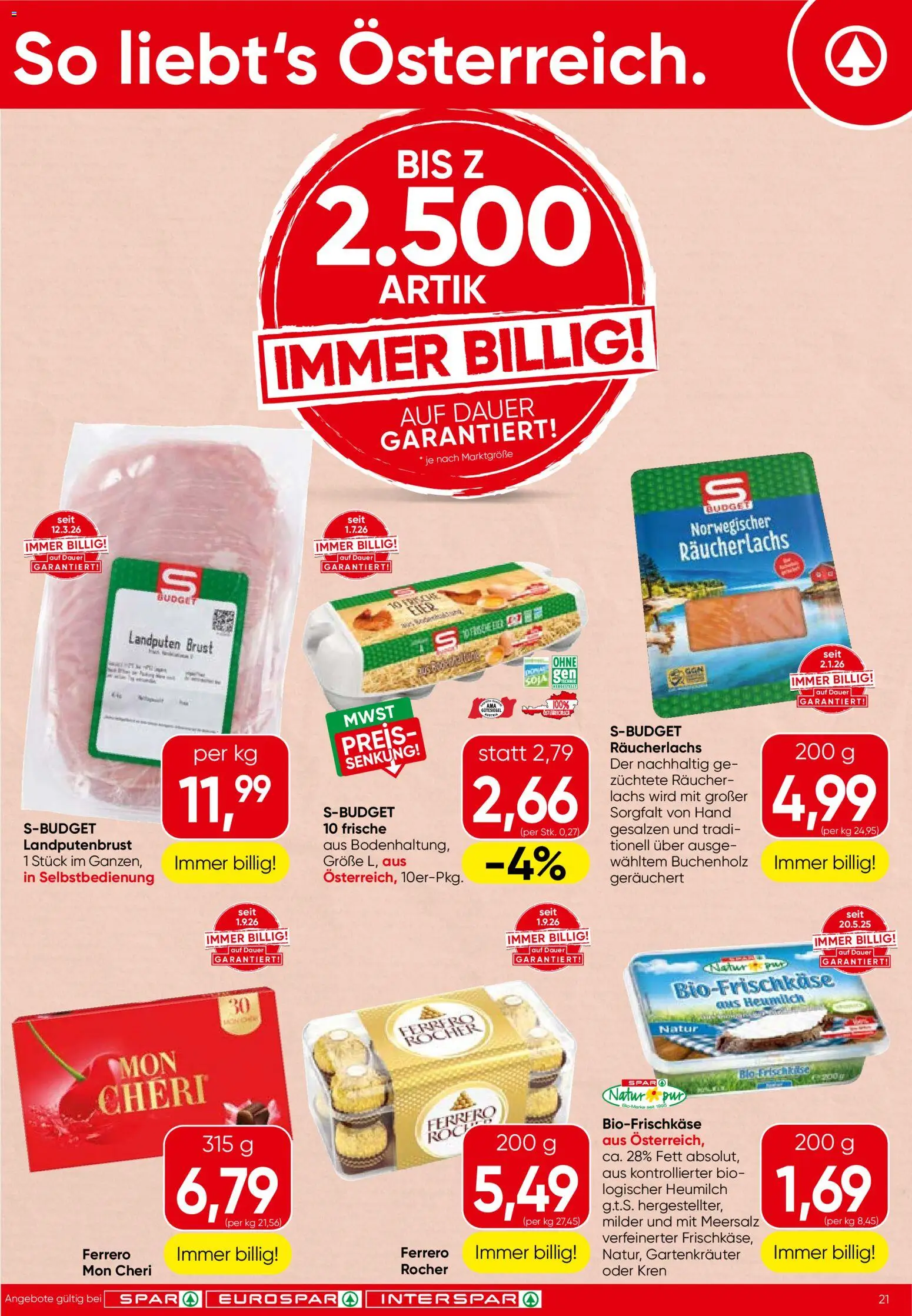 Spar - Flugblatt gültig ab 10.09.2026 | Seite: 21