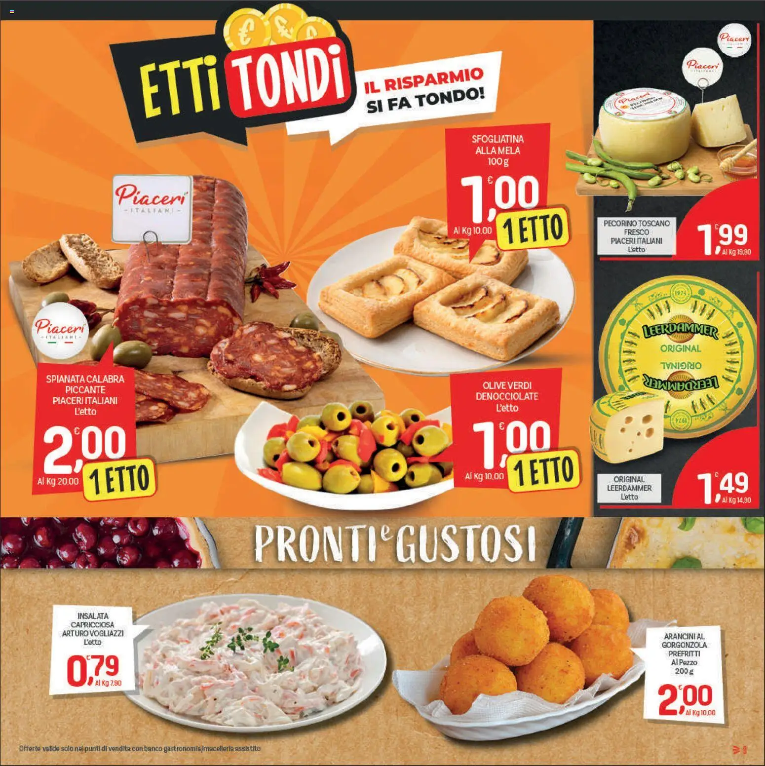Volantino CRAI del 11.06.2026 | Pagina: 9 | Prodotti: Insalata, Olive, Letto, Pecorino