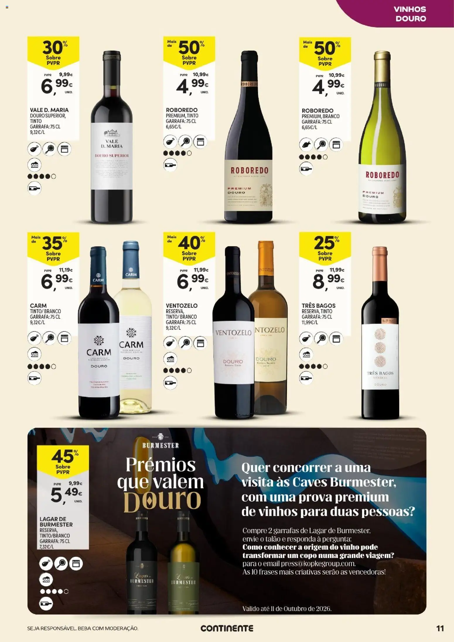 Continente Açores Vinhos, Enchidos e Queijos │ válido de 22/09/2026 | Página: 11 | Produtos: Vinho