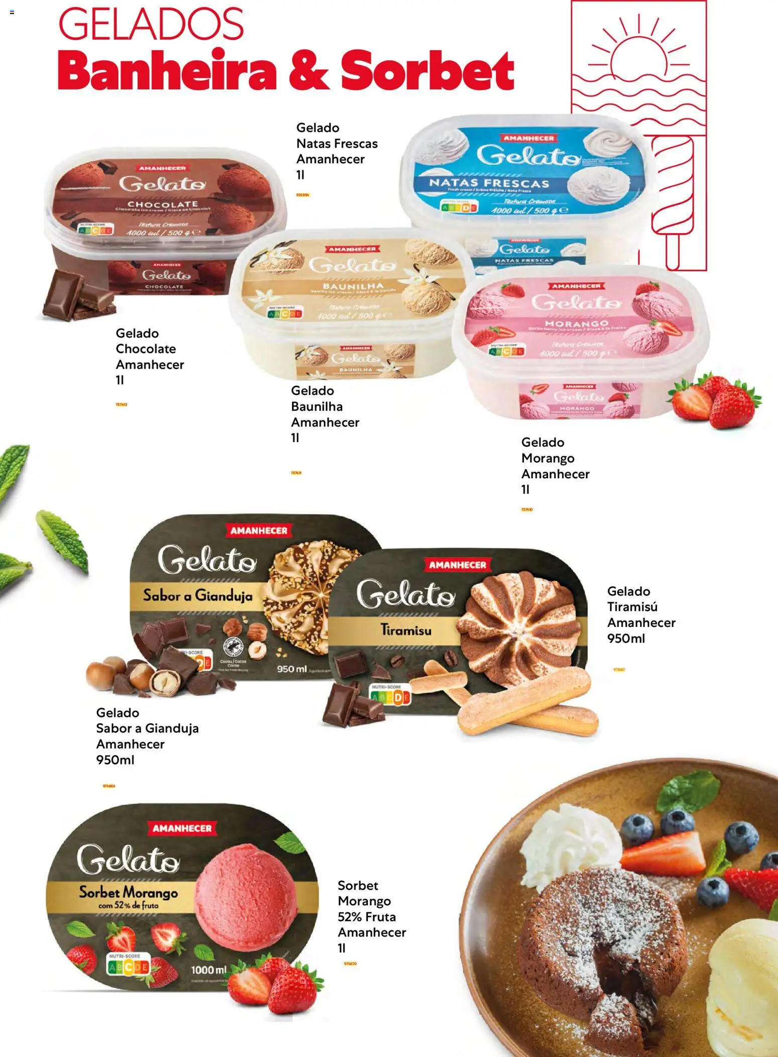 Recheio - Gelados │ válido de 02/12/2025 | Página: 4 | Produtos: Baunilha, Tiramisù, Gelado, Chocolate