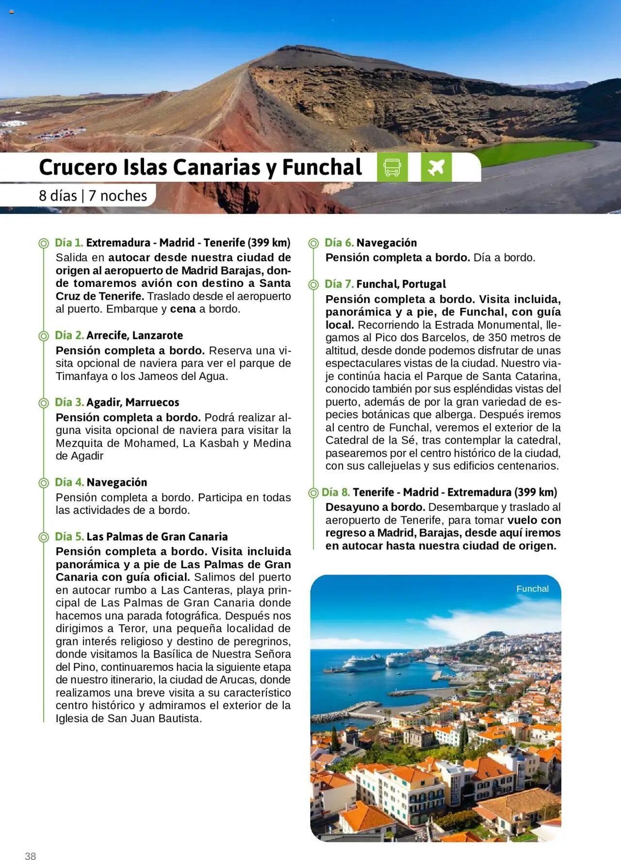 Viajes El Corte Inglés - Catálogo Junta de Extremadura │ válido desde el 01.03.2025 | Página: 38 | Productos: Navegación
