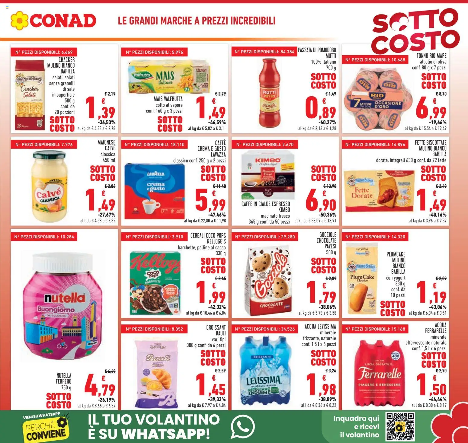 Volantino Conad del 04.06.2026 | Pagina: 3 | Prodotti: Maionese, Pomodoro, Croissant, Caffè in cialde