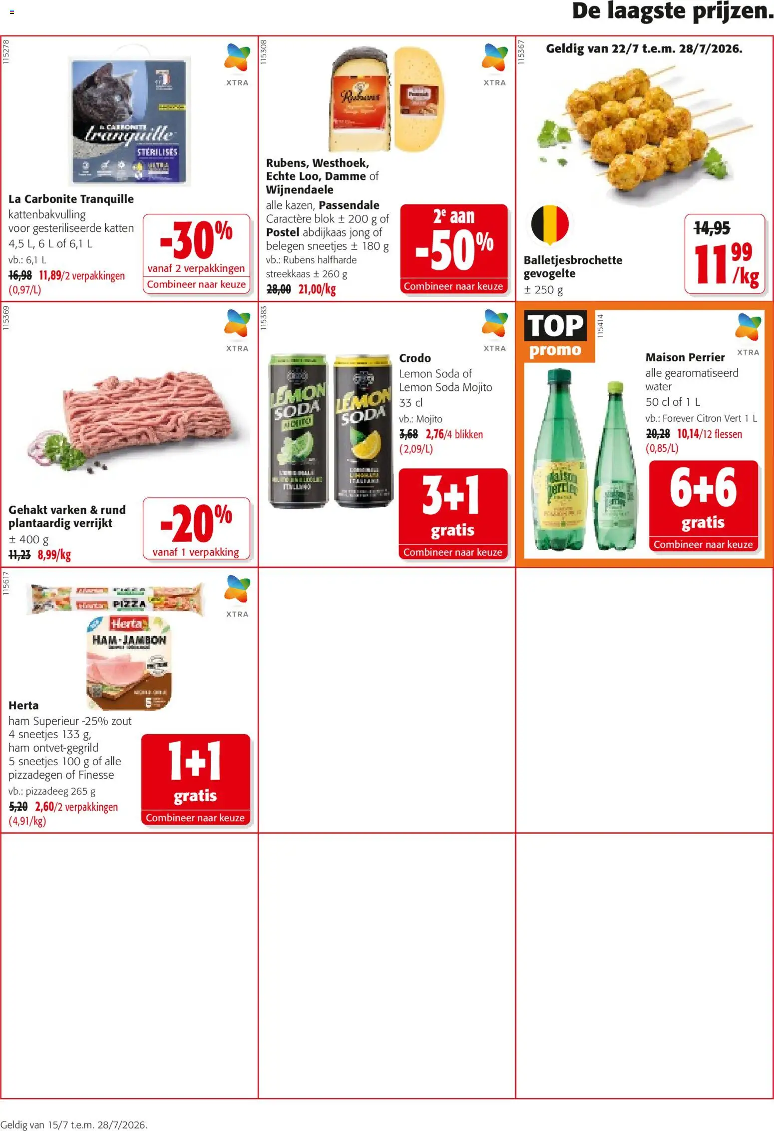 {H1} | Pagina: 16 | Producten: Ham, Pizza, Gehakt, La