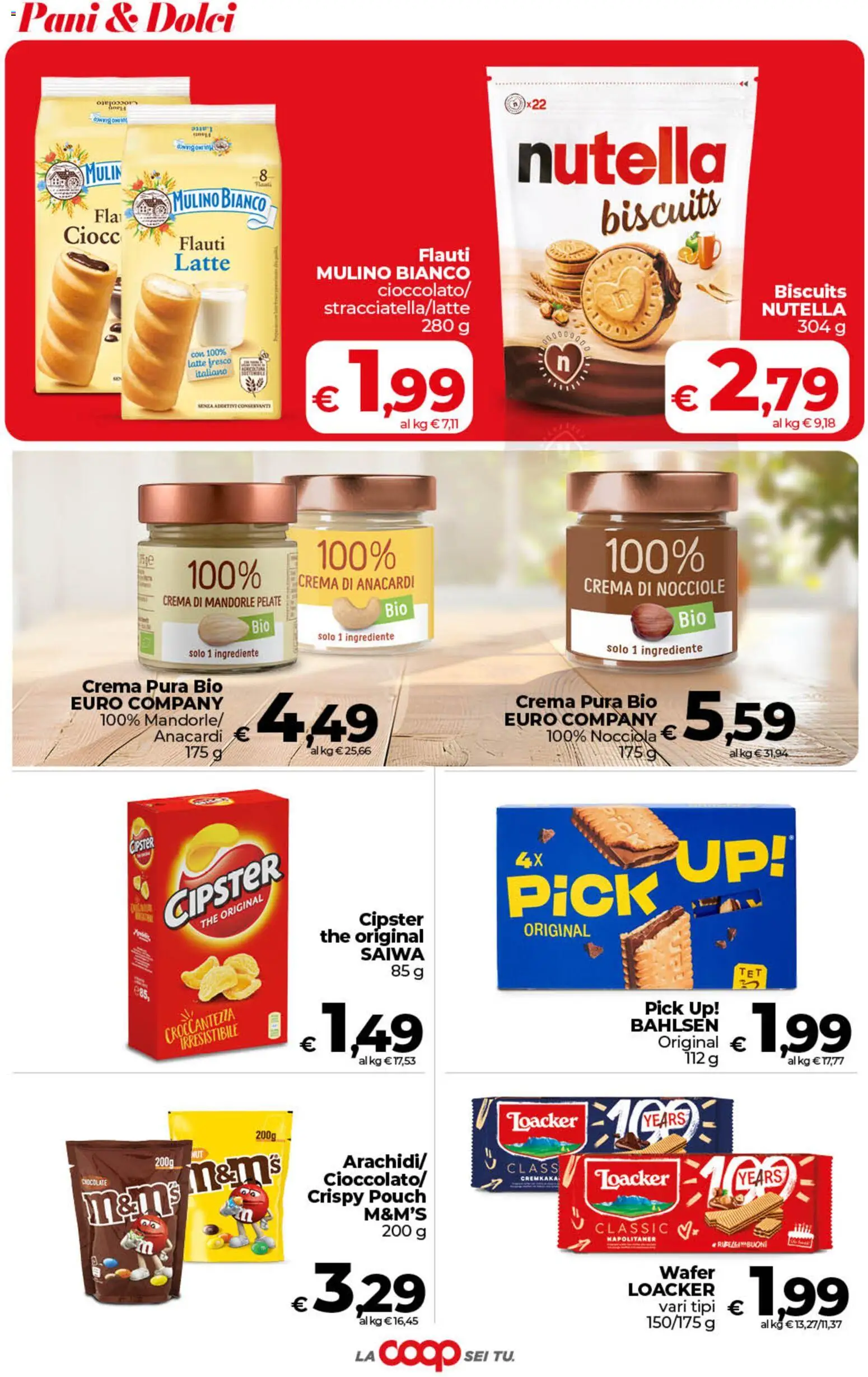 Volantino COOP del 29.05.2026 | Pagina: 31 | Prodotti: Cioccolato, Mandorle, Nocciole, Nutella