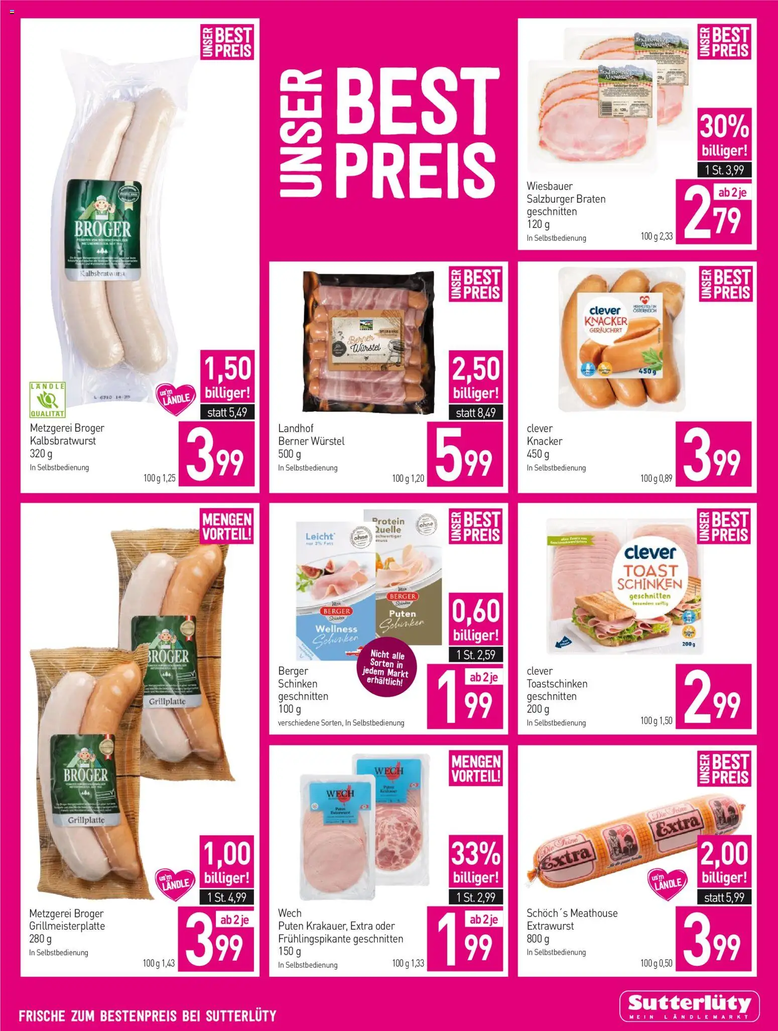 Sutterlüty Flugblatt gültig ab 23.07.2026 | Seite: 7 | Produkte: Schinken