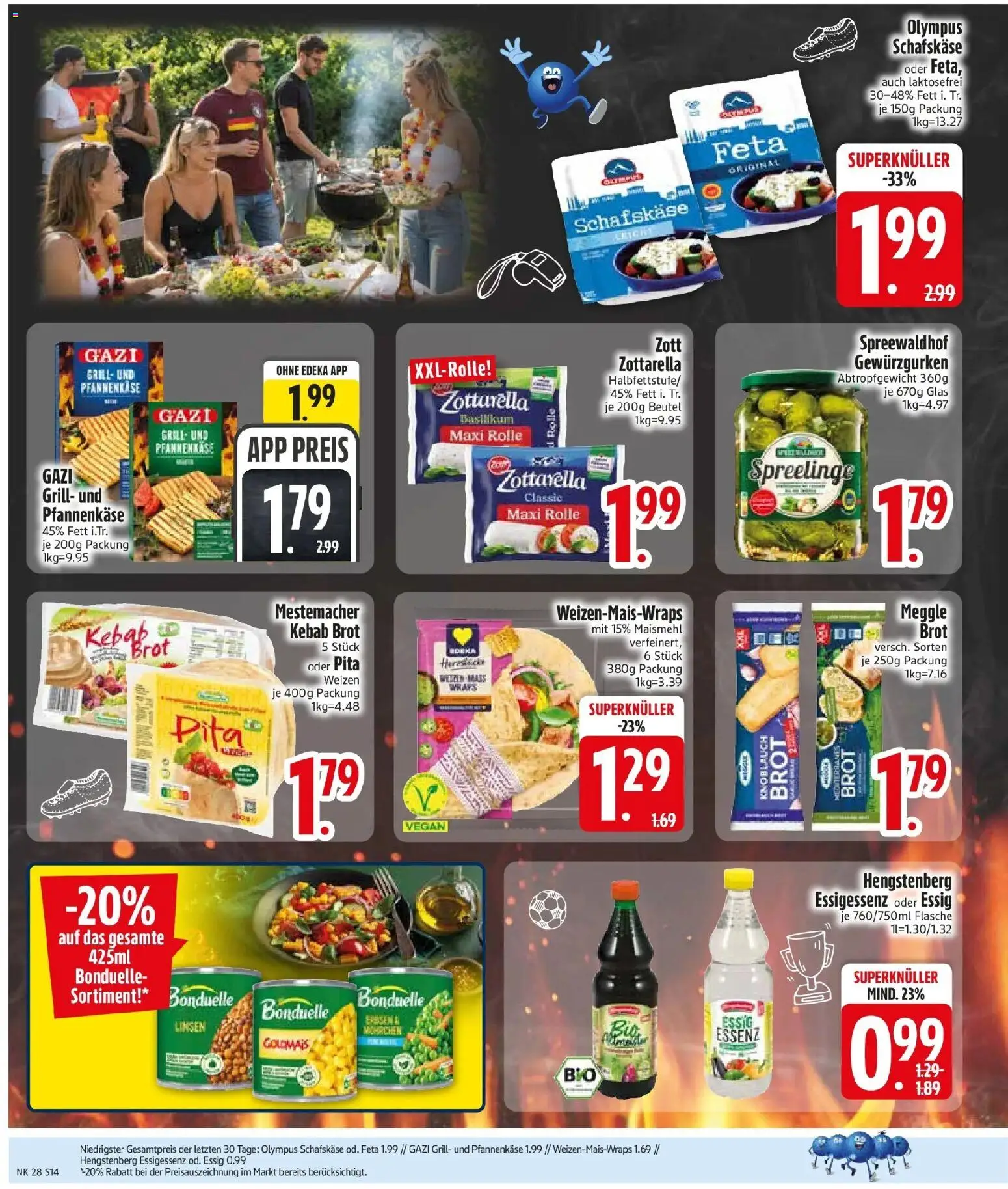 Edeka - EDEKA: Wochenangebote – gültig ab 06.07.2026 | Seite: 16 | Produkte: Grill, Feta, Essig, Knoblauch