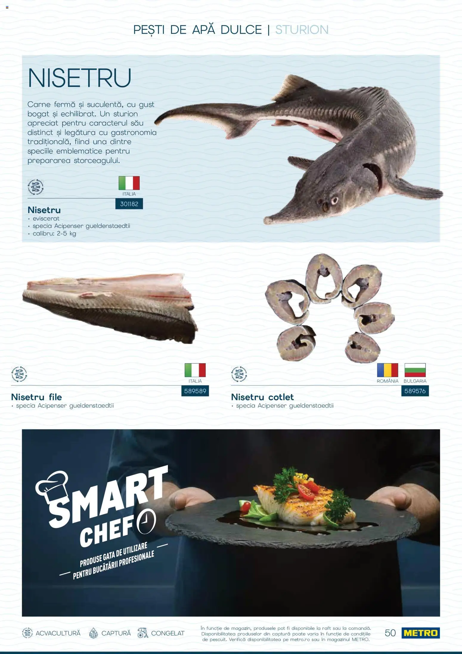 Noul catalog Metro – valabil de la 01.10.2026 | Pagină: 50 | Produse: Cotlet, Raft, Apă