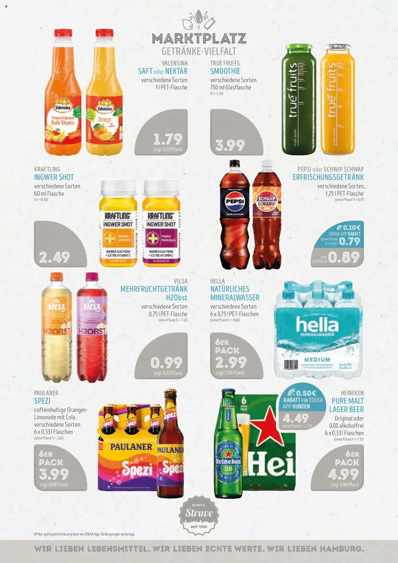 Edeka Struve Prospekt – gültig ab 05.10.2026 | Seite: 12 | Produkte: Orangen, Limonade, Heineken, Valensina