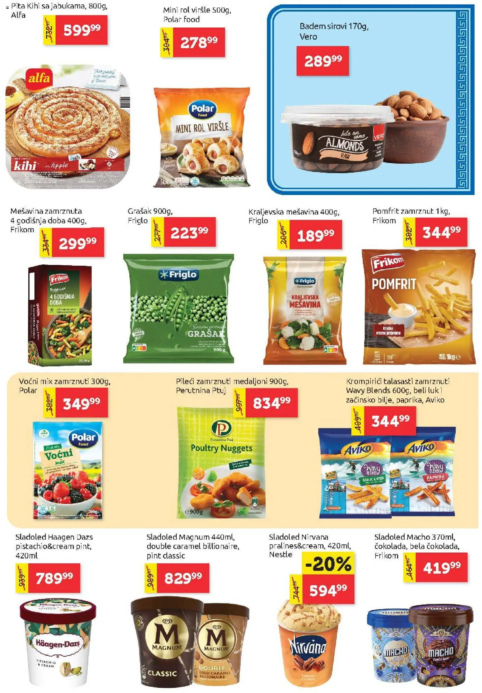 SuperVERO katalog - važi od 20.08.2026 | Strana: 11 | Proizvode: Badem, Paprika, Pita, Magnum