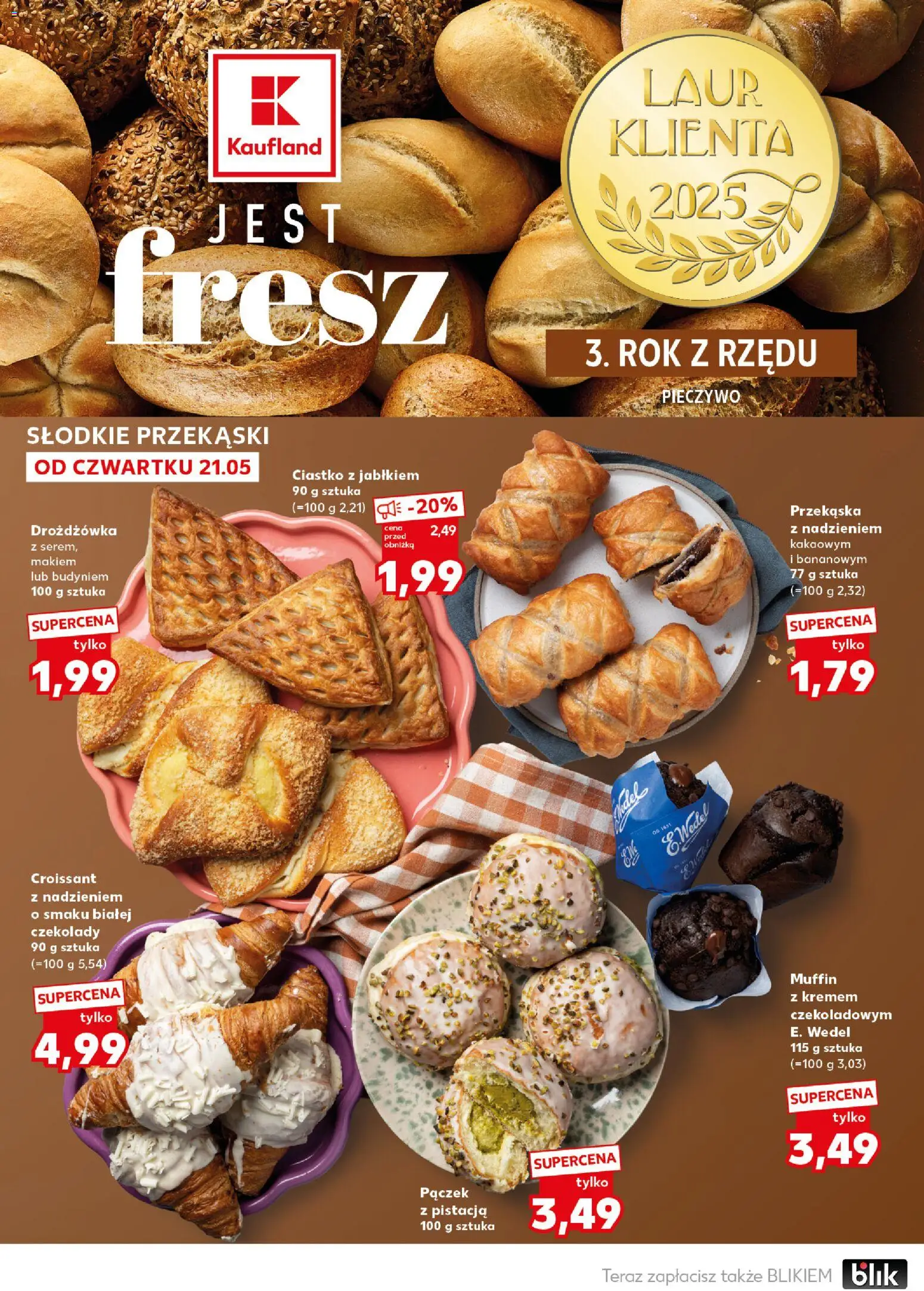 Kaufland Polsko leták - Mocny start od 25.05.2026 | Strana: 24 | Produkty: Croissant