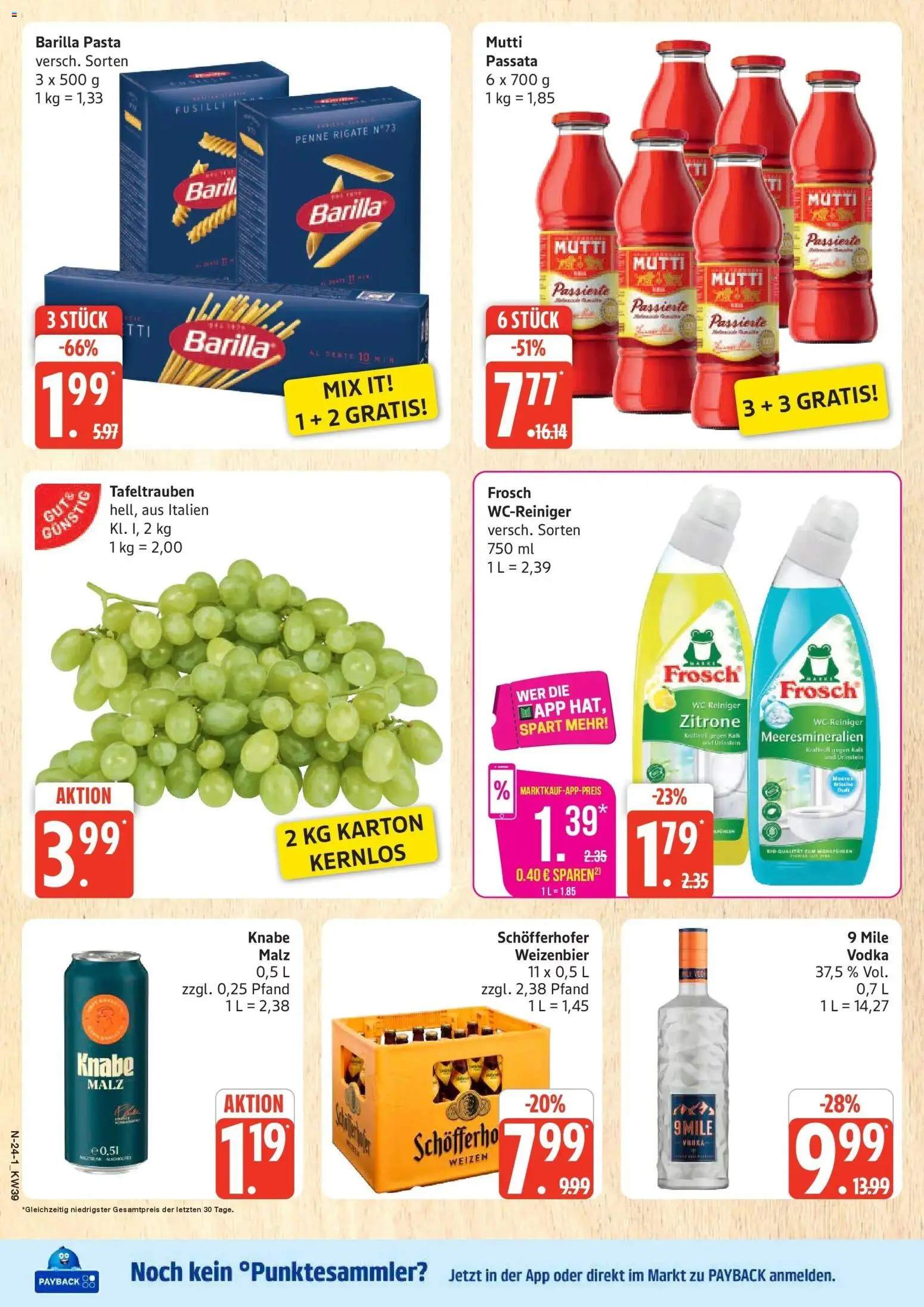 Marktkauf Prospekt Neuenkirchen (ab 21.09.2026) » Angebote online | Seite: 24 | Produkte: Barilla, Kalk, Zitrone, Pasta