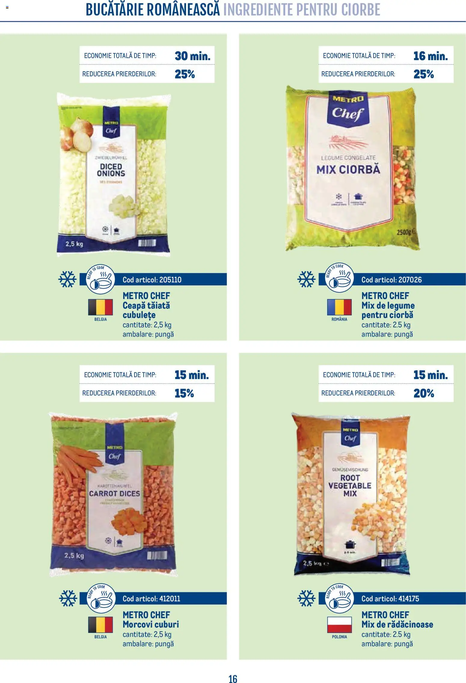 Noul catalog Metro – valabil de la 21.04.2026 | Pagină: 16 | Produse: Pungă, Bucătărie, Ceapă, Legume