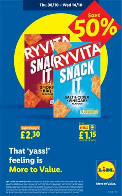 Preview of Weekly offers Lidl Scotland valid from 08/10/2026 | Page: 8 | Products: Cider, Sour cream, Cream, Snack
