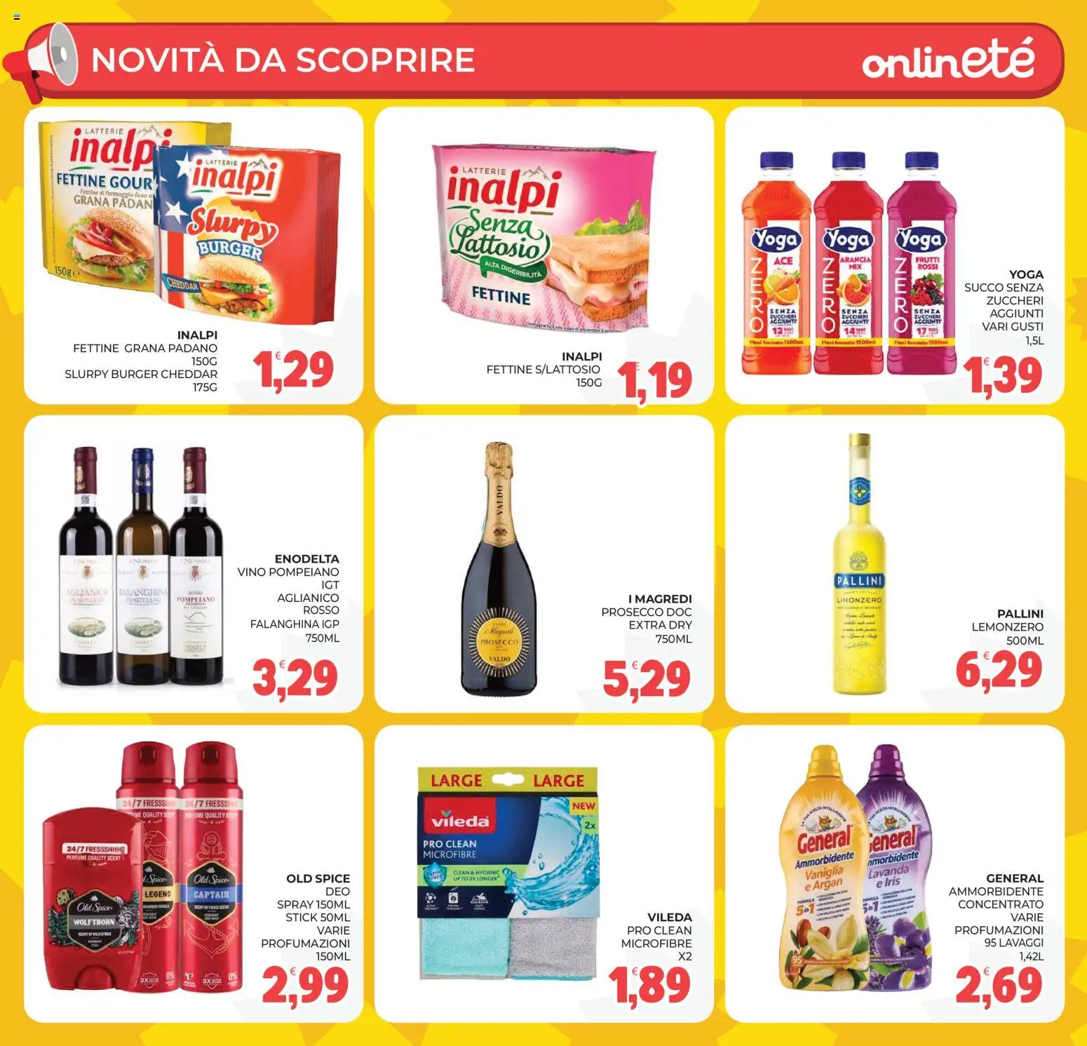 Volantino Eté del 01/09/2026 | Pagina: 28 | Prodotti: Prosecco, Grana Padano, Arancia, Lavanda