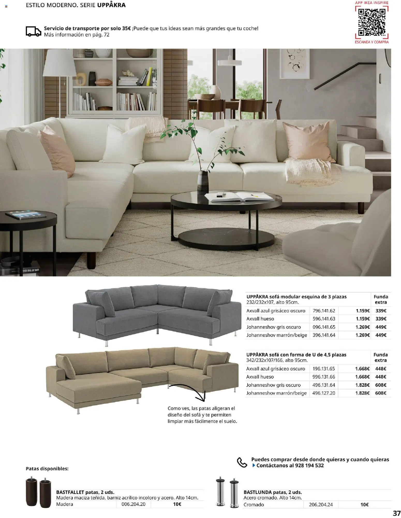 IKEA - Sofás │ válido desde el 28/09/2026 | Página: 37 | Productos: Té, Funda, Sofá