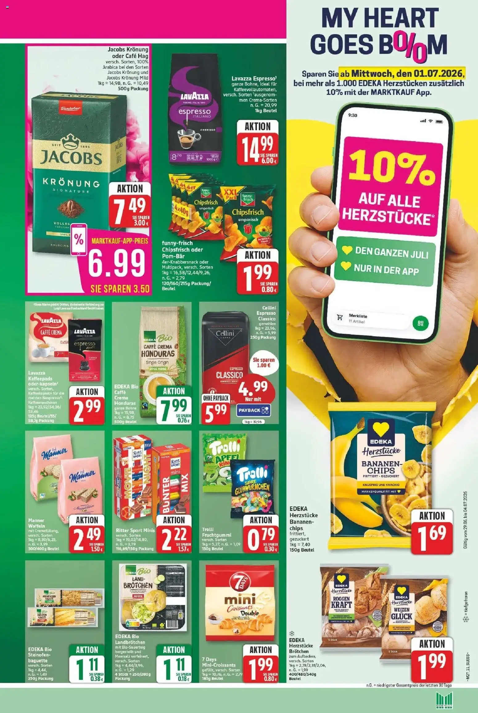 Marktkauf - Wochenangebote – gültig ab 28.06.2026 | Seite: 11 | Produkte: Lavazza, Ritter sport, Äpfel, Baguette