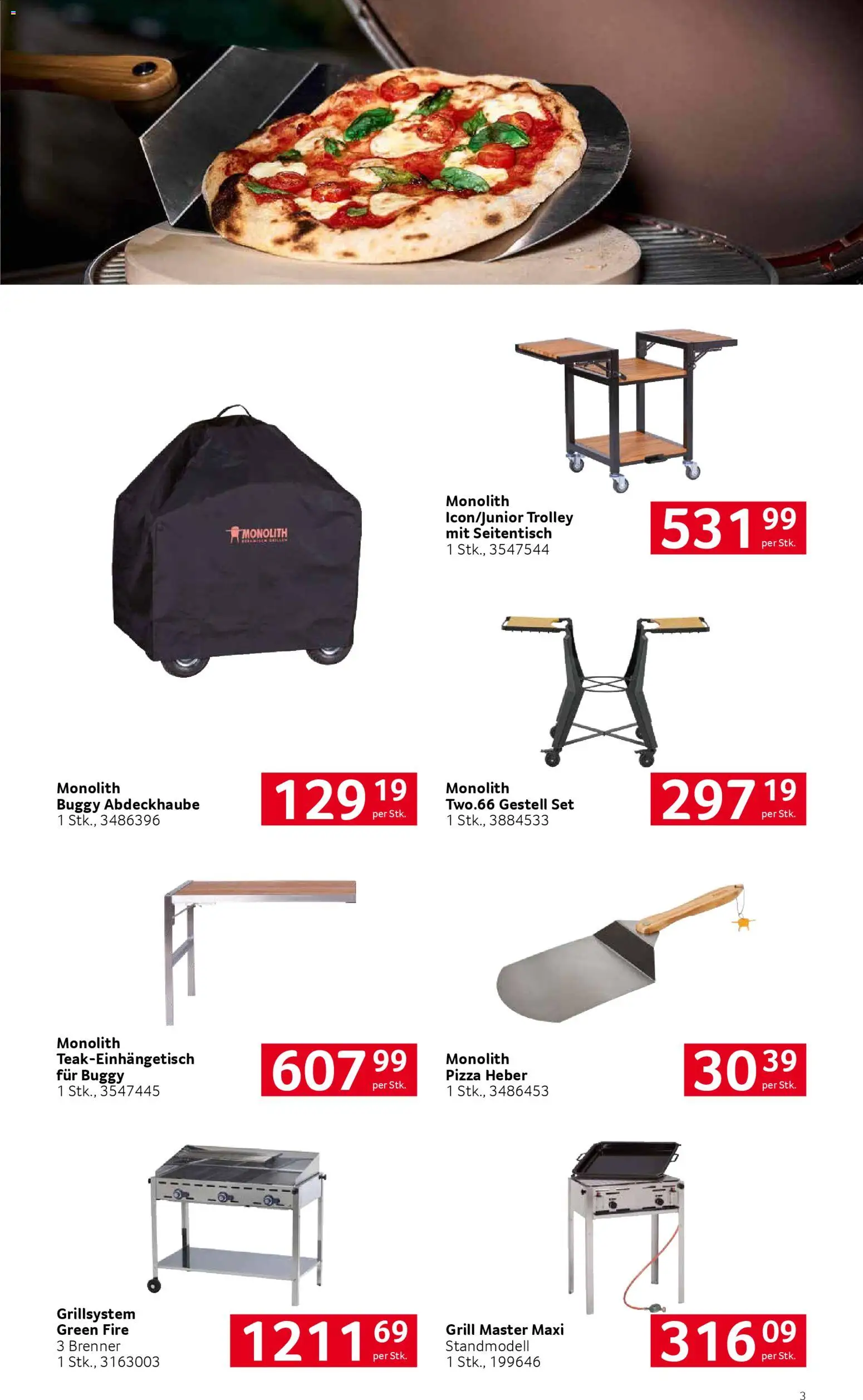 Transgourmet Heisse Grillmomente gültig ab 27.04.2026 | Seite: 3 | Produkte: Grill, Pizza