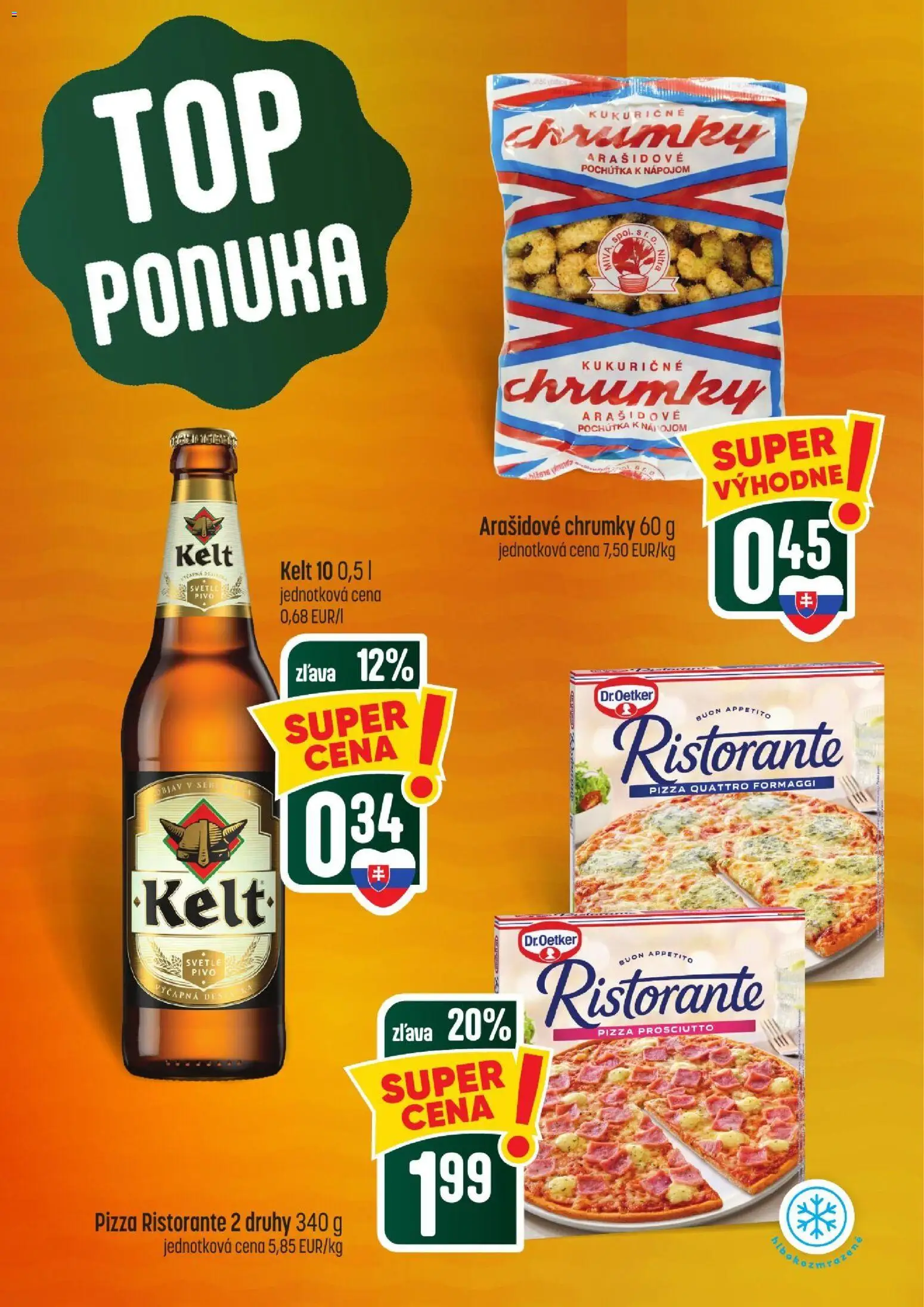 Nové COOP Jednota akcie – leták je platný od 15.10.2026 | Strana: 2 | Produkty: Pivo, Pizza, Kelt, Prosciutto